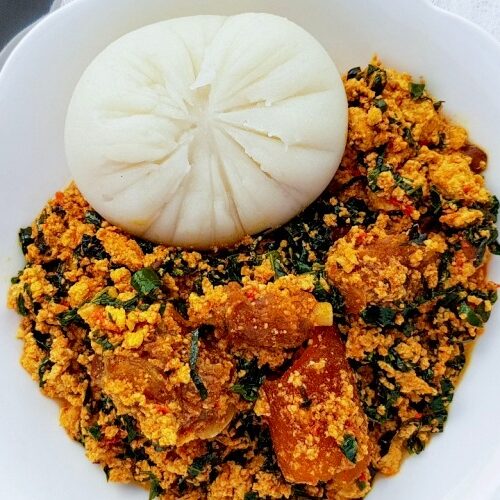 Pounded Yam and Egusi